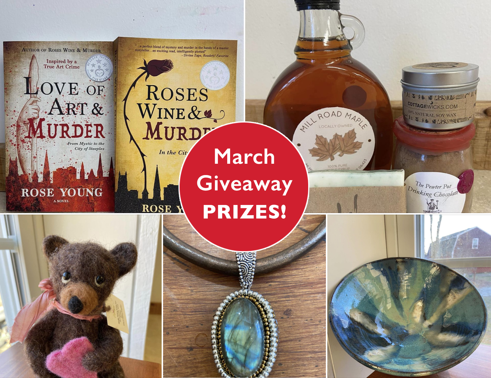 March Giveaway Prizes